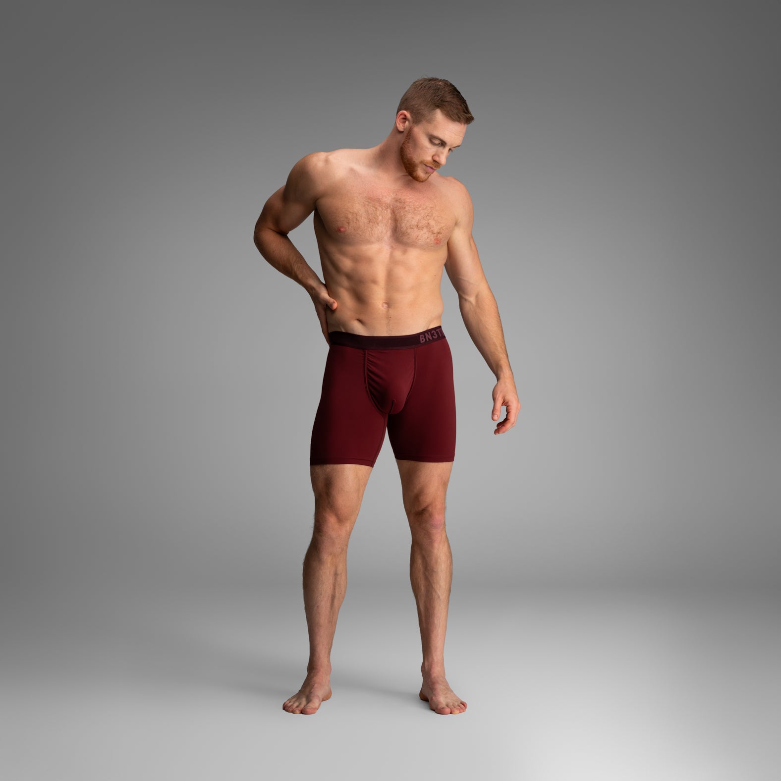 BN3TH Pro Ultra Performance Underwear Boxer Brief: Pomegranate Red