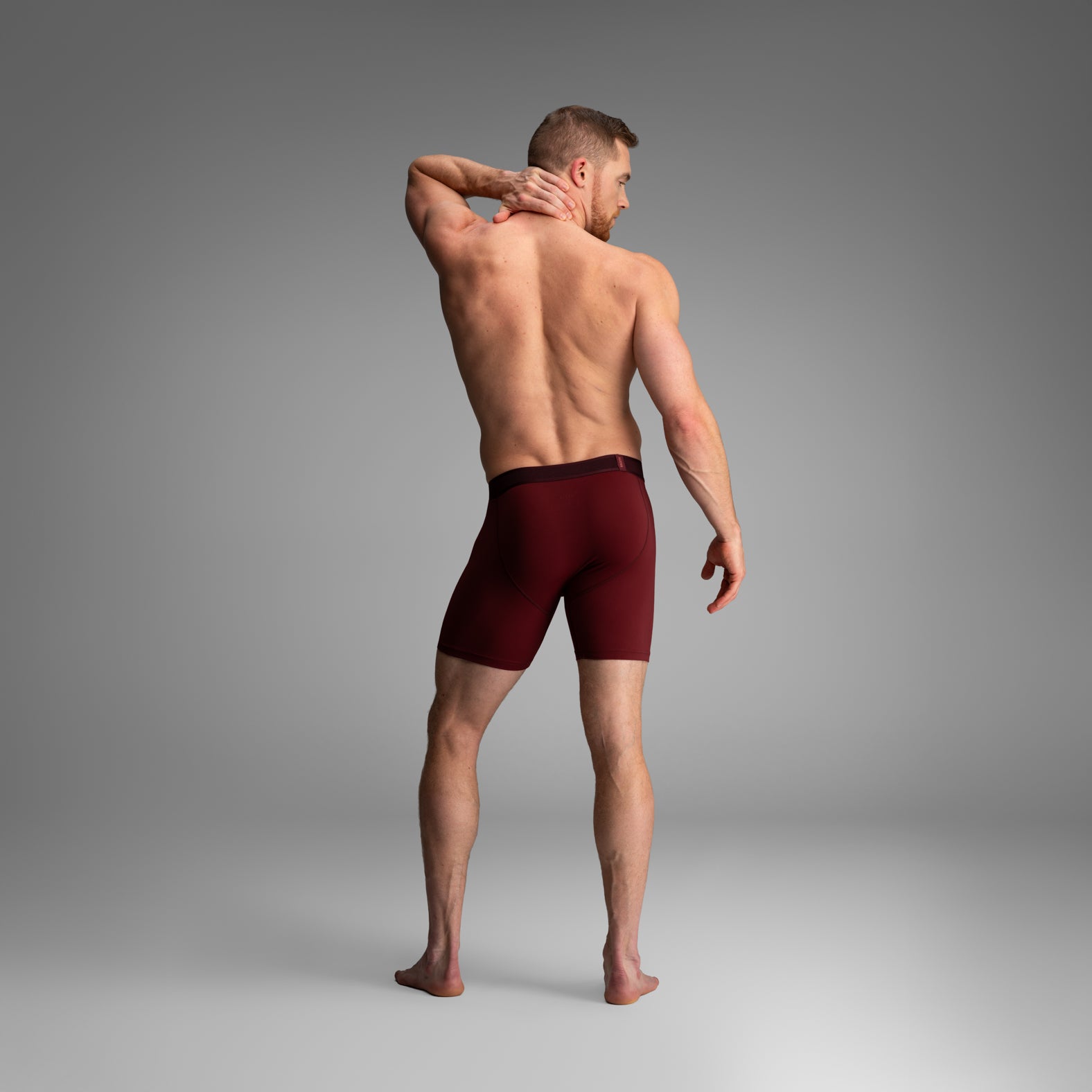 BN3TH Pro Ultra Performance Underwear Boxer Brief: Pomegranate Red