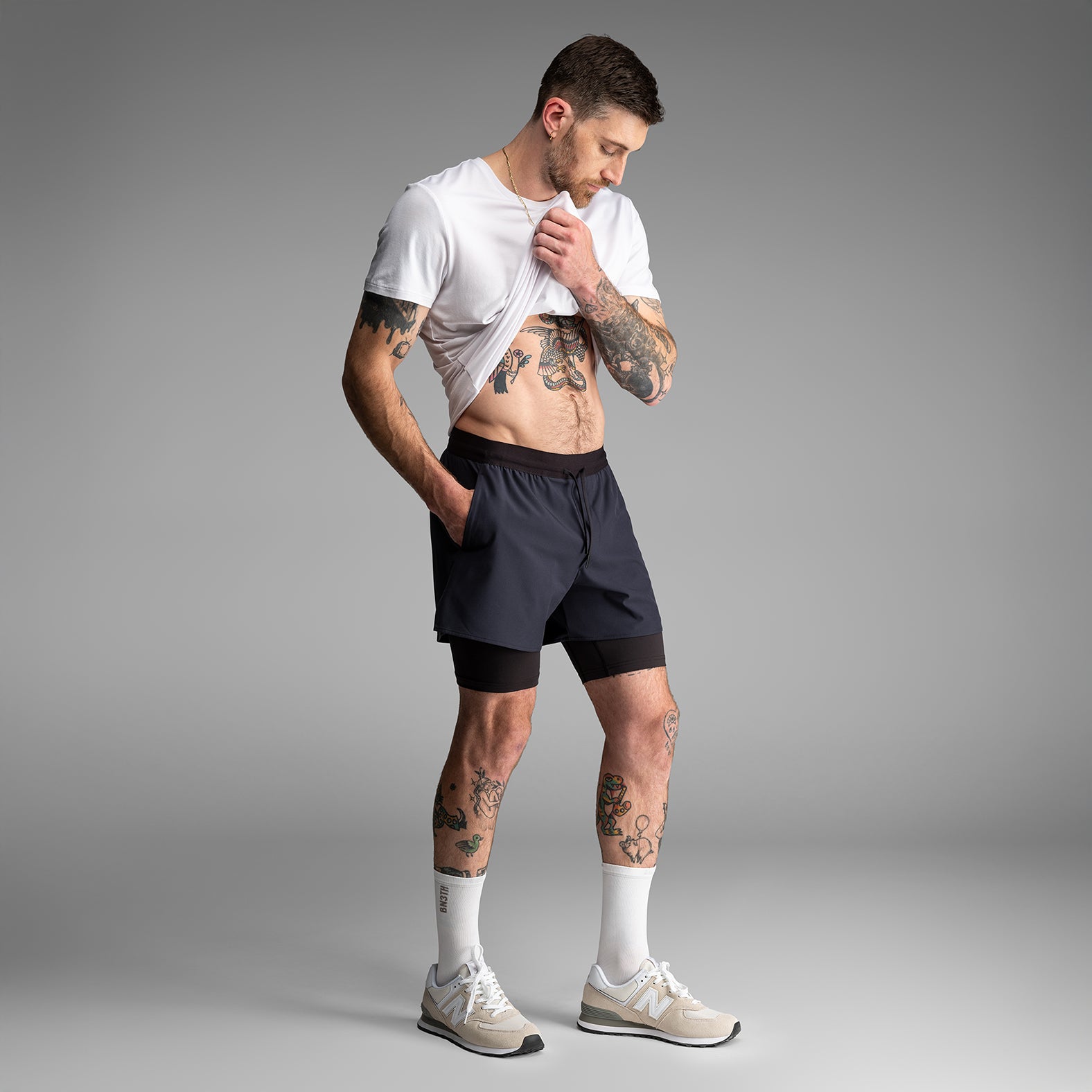 Session Short 2N1 Training Short 5": Midnight Blue | BN3TH Underwear
