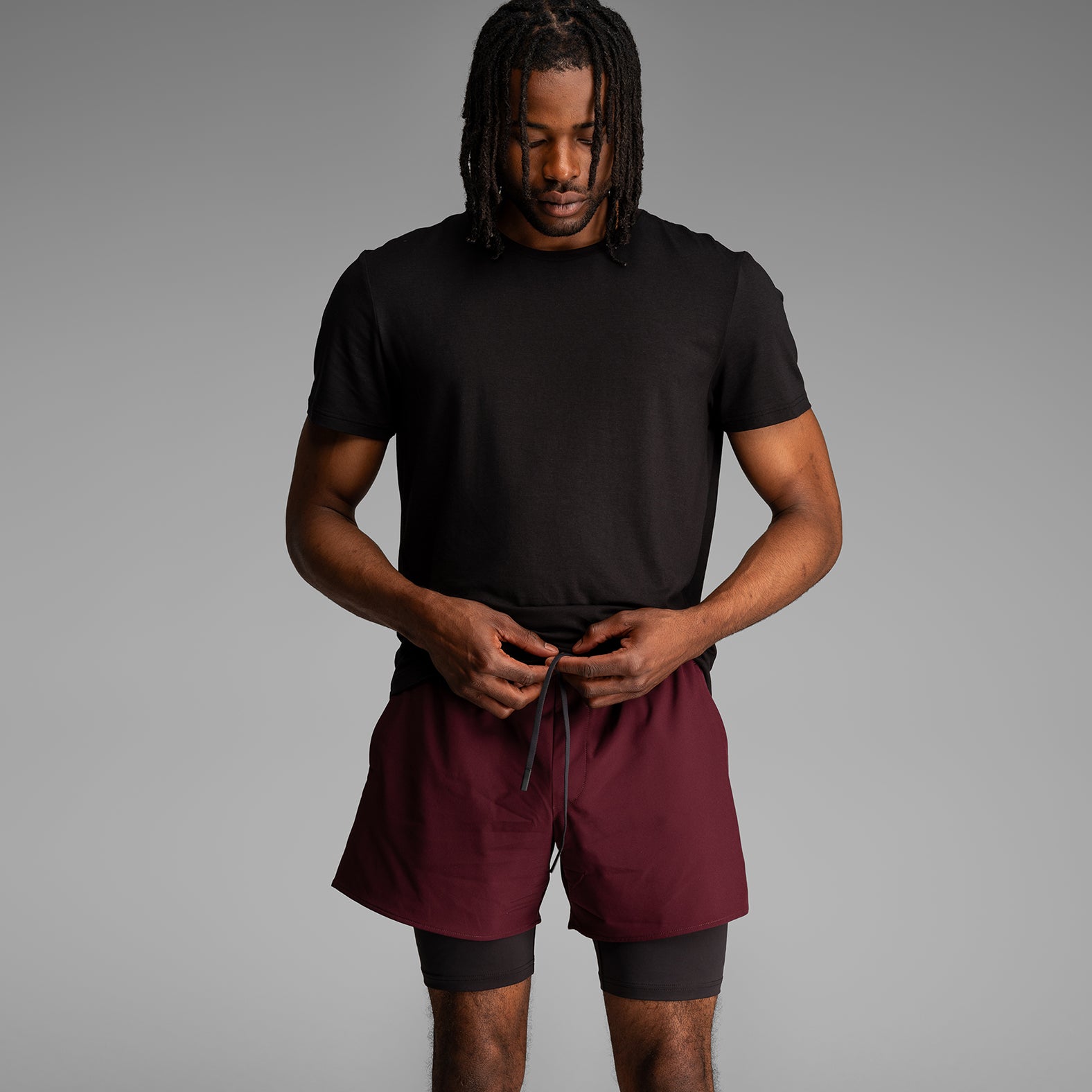Session Short 2N1 Training Short 5": Wine Red | BN3TH Underwear