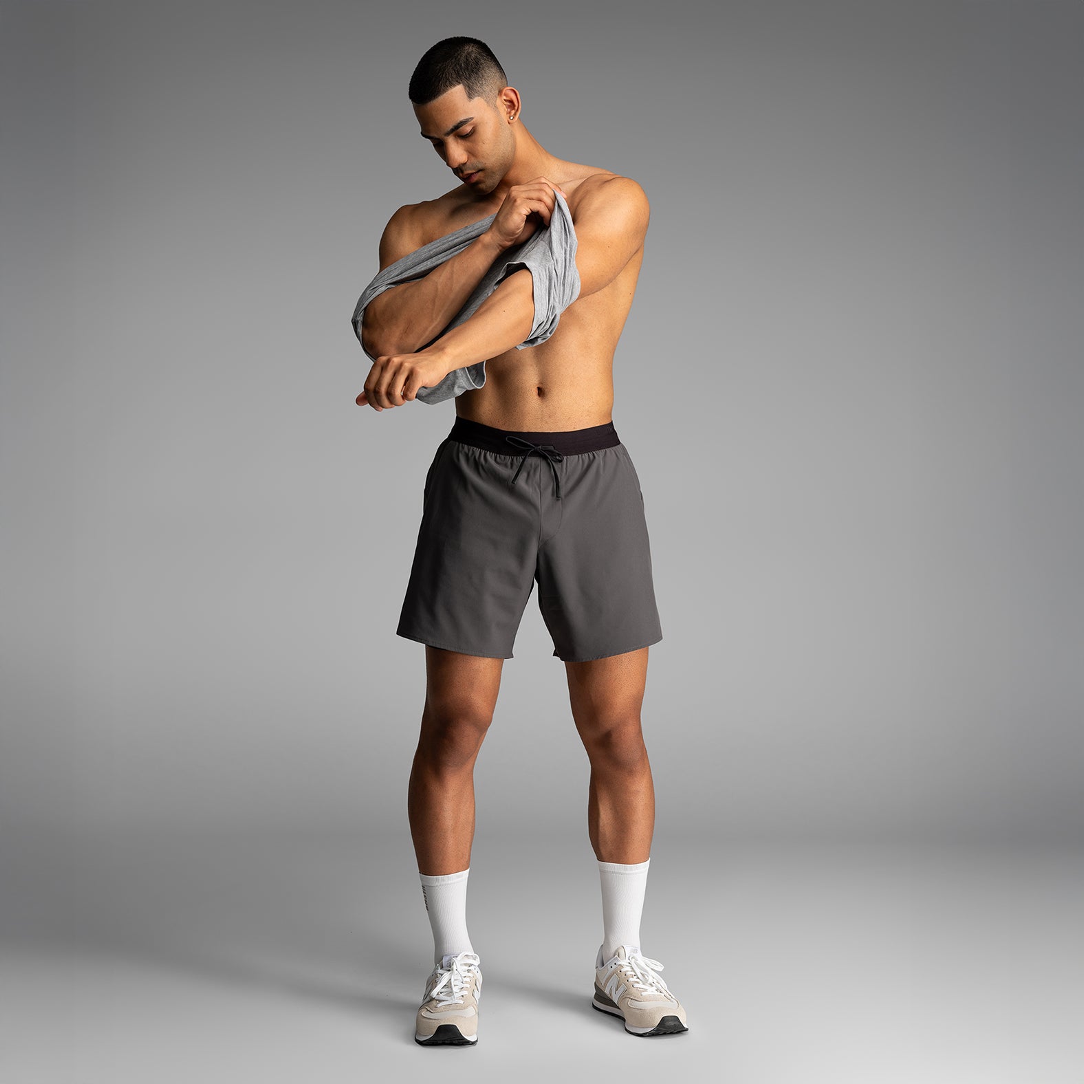 Session Short 2N1 Training Short 7": Shadow Grey | BN3TH Underwear