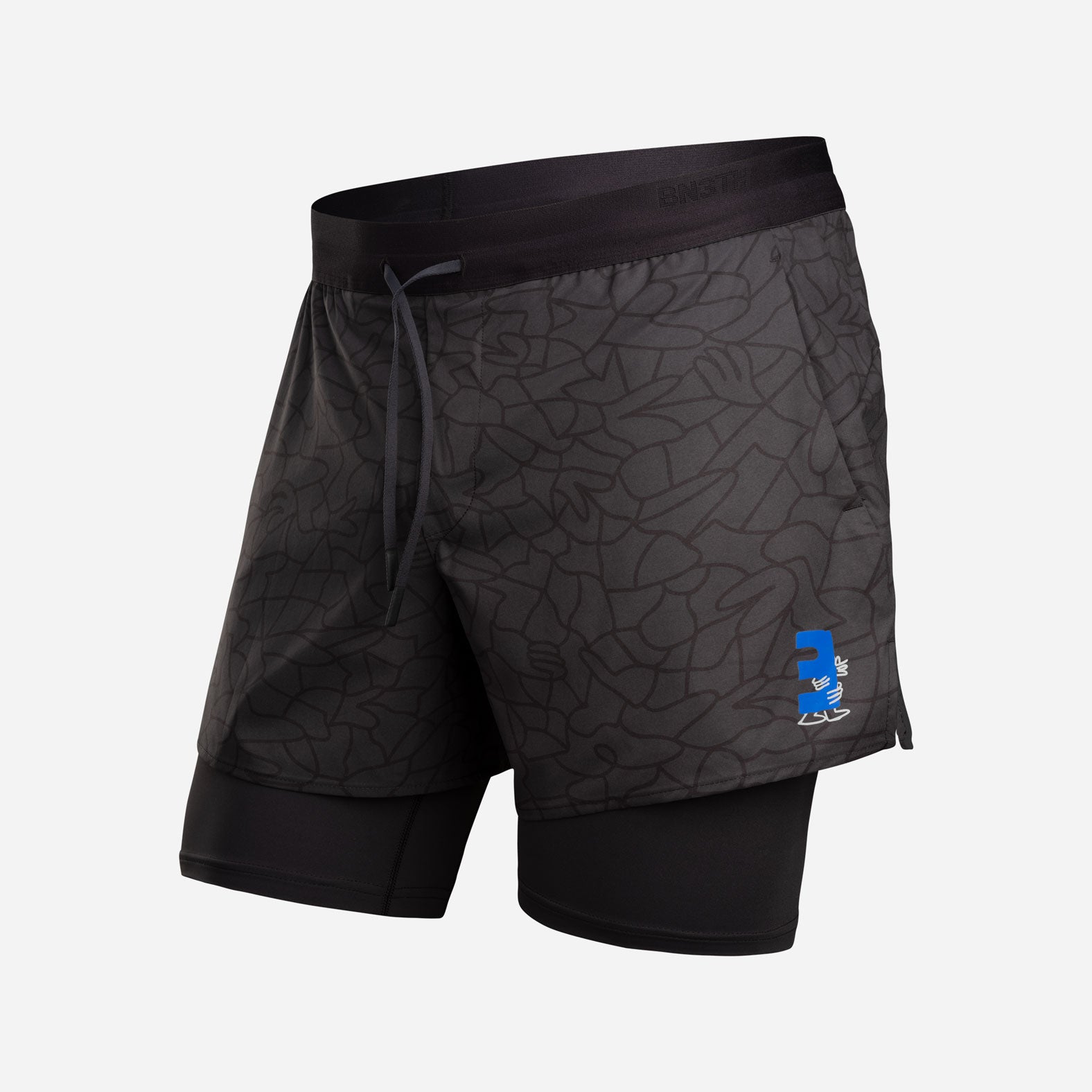 Session 2N1 Training Short 5":  Lucas Beaufort - Black | BN3TH Underwear