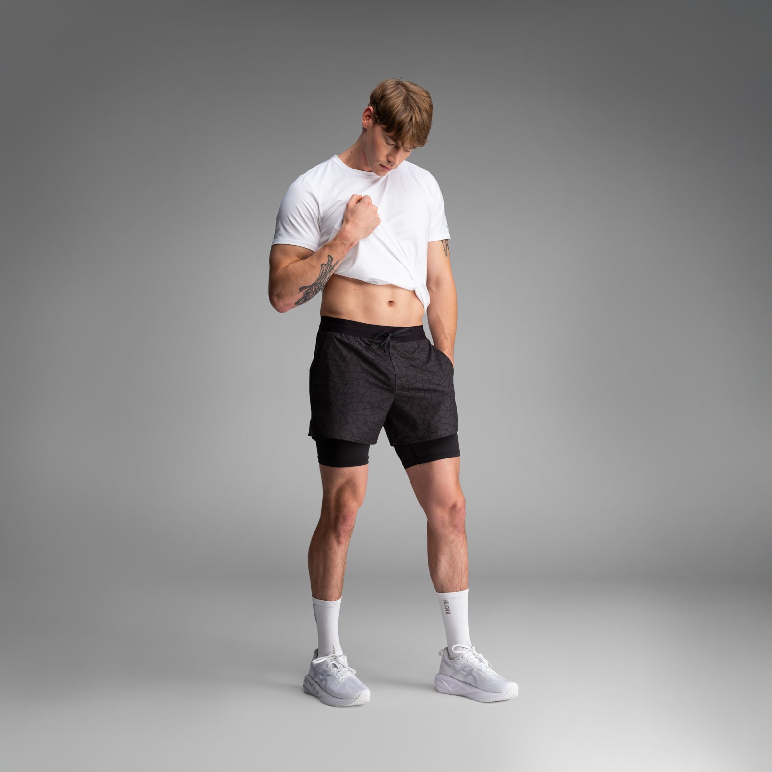 Session 2N1 Training Short 5":  Lucas Beaufort - Black | BN3TH Underwear