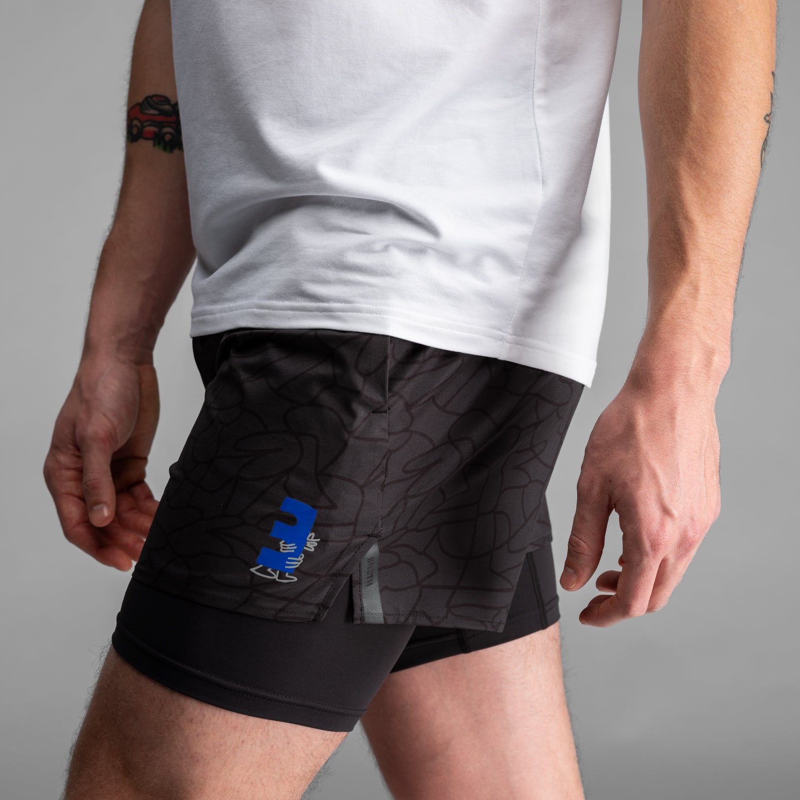 Session 2N1 Training Short 5":  Lucas Beaufort - Black | BN3TH Underwear