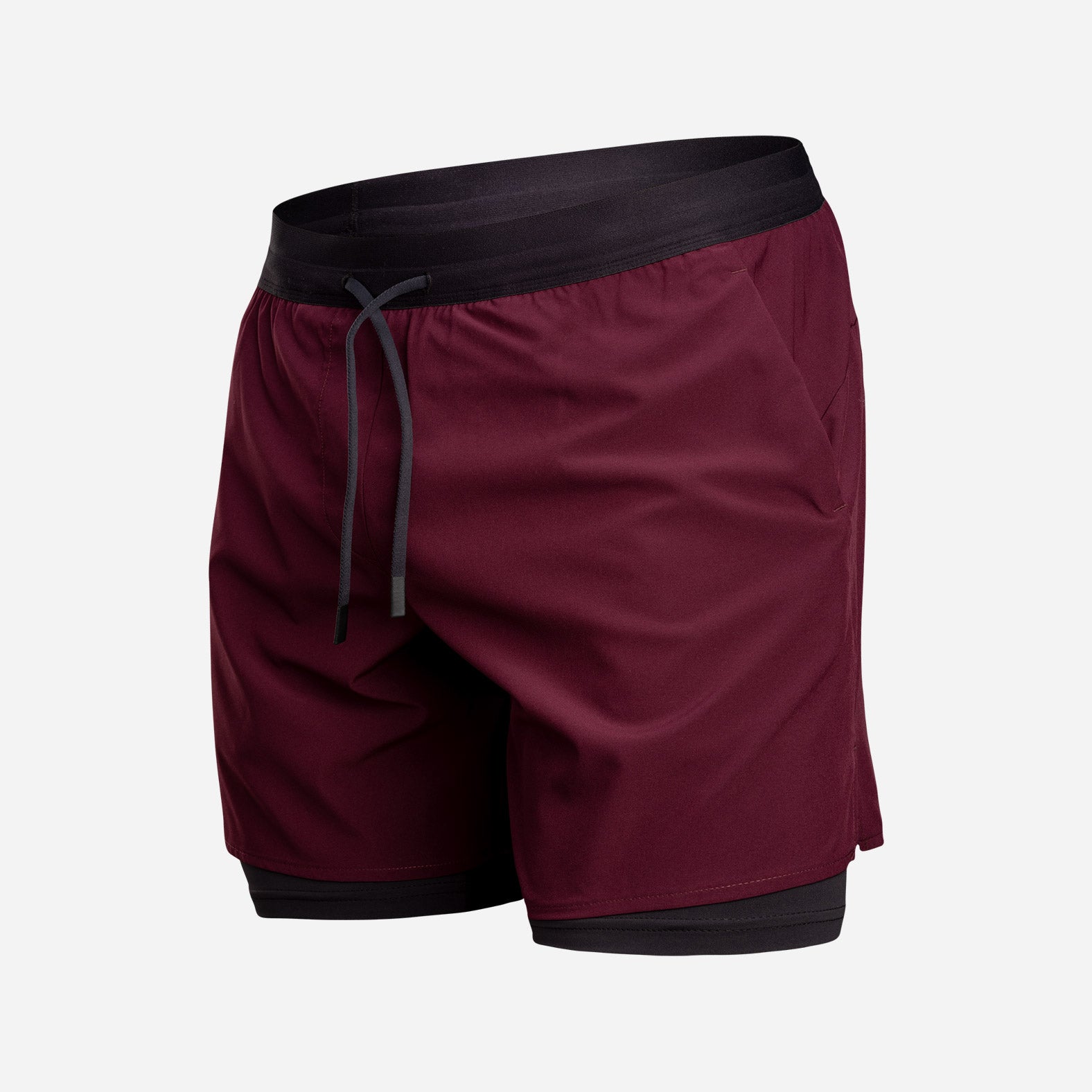 Session Short 2N1 Training Short 7": Wine Red | BN3TH Underwear