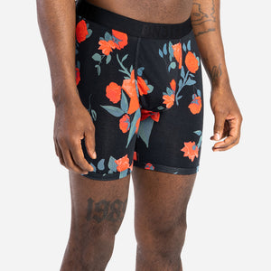 CLASSIC BOXER BRIEF: BUDS BLACK