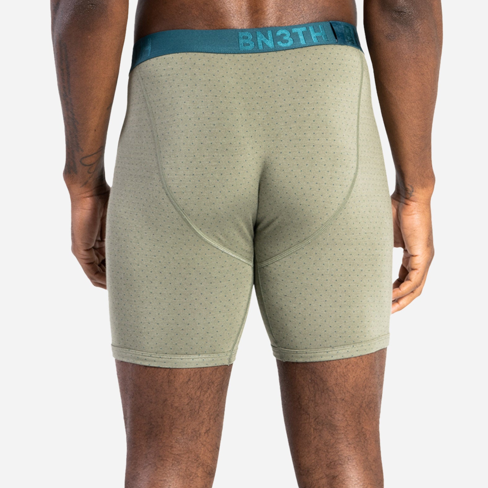 CLASSIC BOXER BRIEF WITH FLY: MICRO DOT PINE