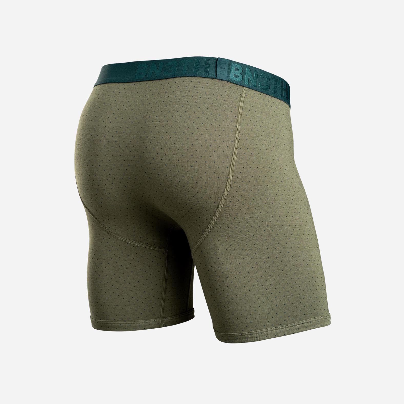 CLASSIC BOXER BRIEF WITH FLY: MICRO DOT PINE