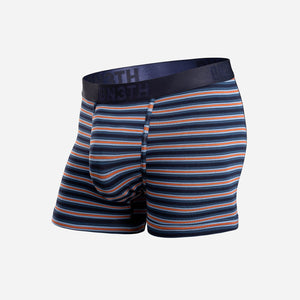 CLASSIC TRUNK WITH FLY: TRACK STRIPE DARK NAVY