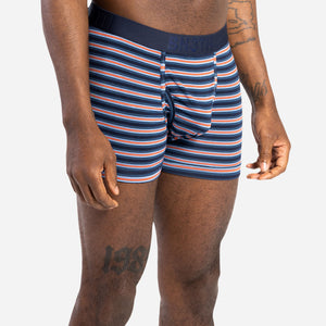 Classic Trunk With Fly: Track Stripe Dark