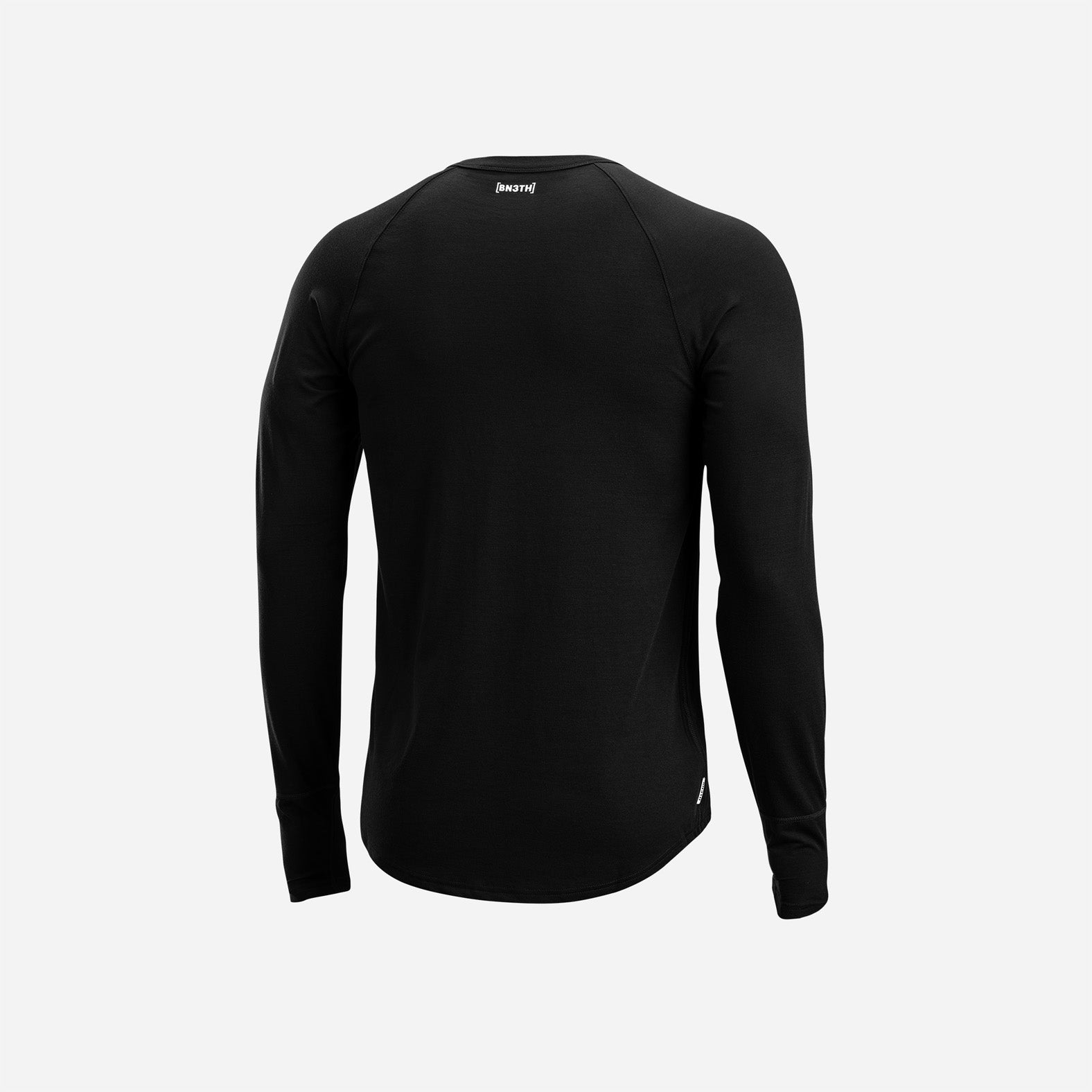 MERINO CREW NECK: BLACK