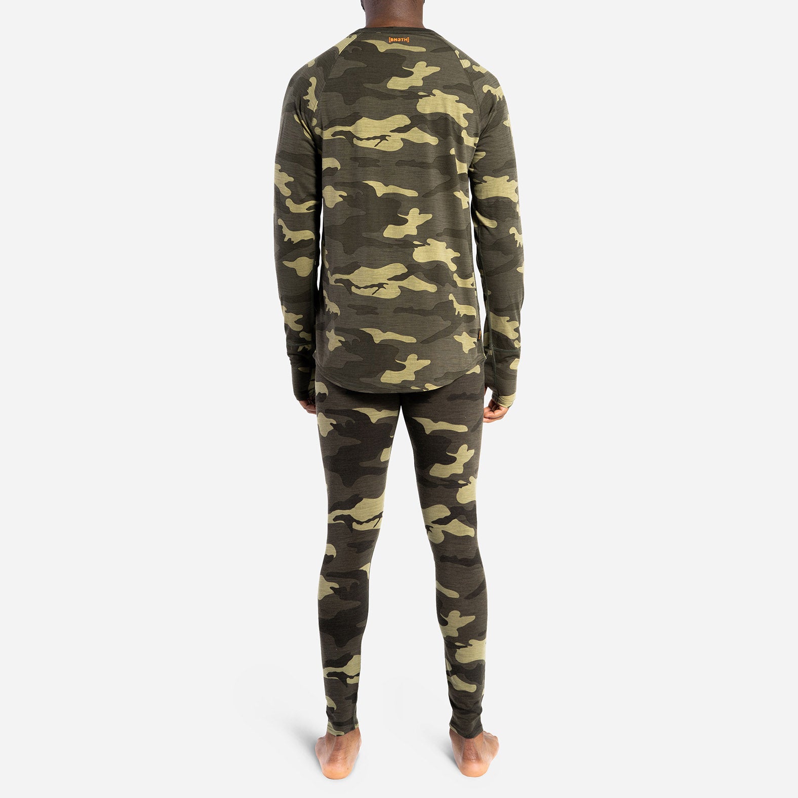 Merino Crew Neck: Spruce Green Camo