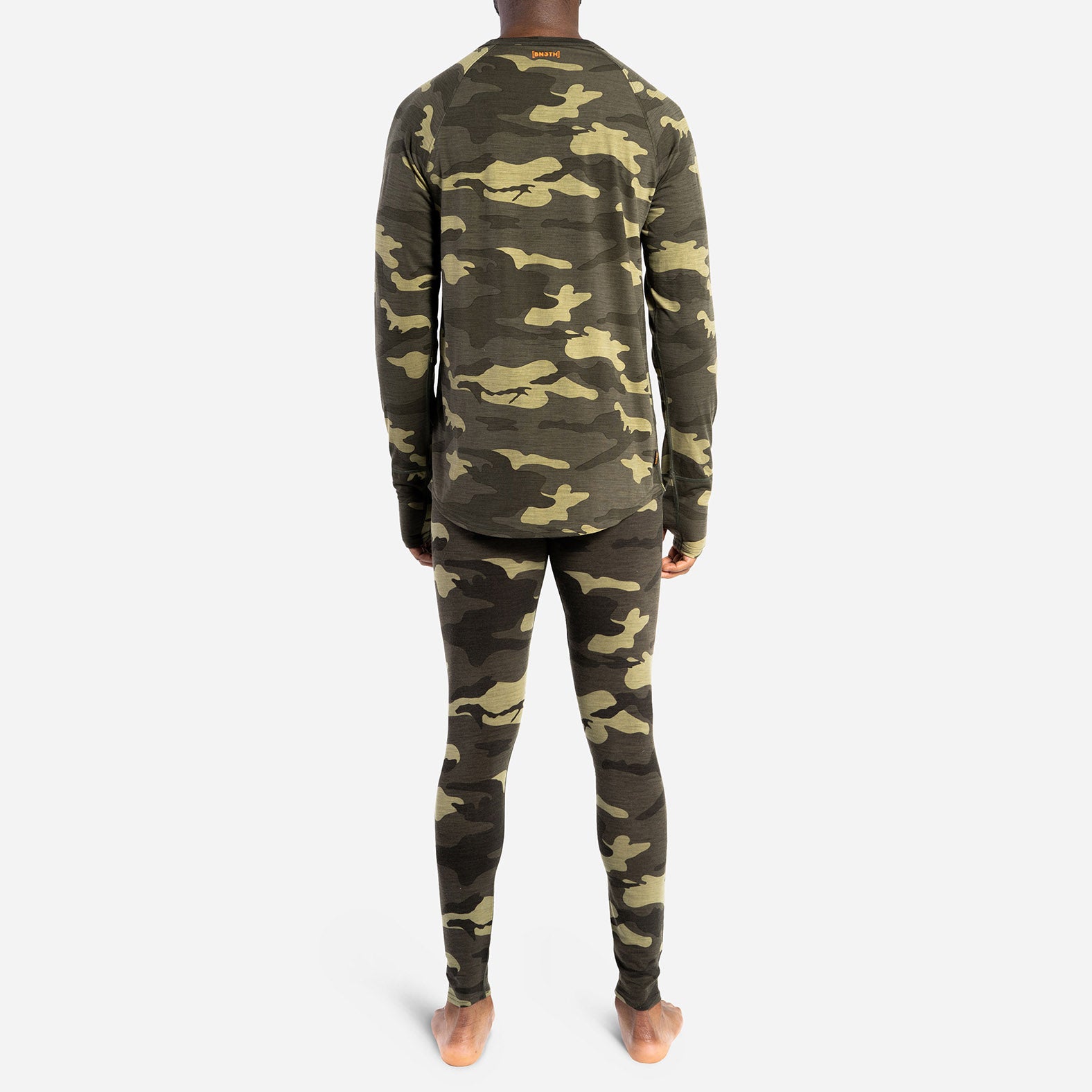 MERINO CREW NECK: SPRUCE GREEN CAMO