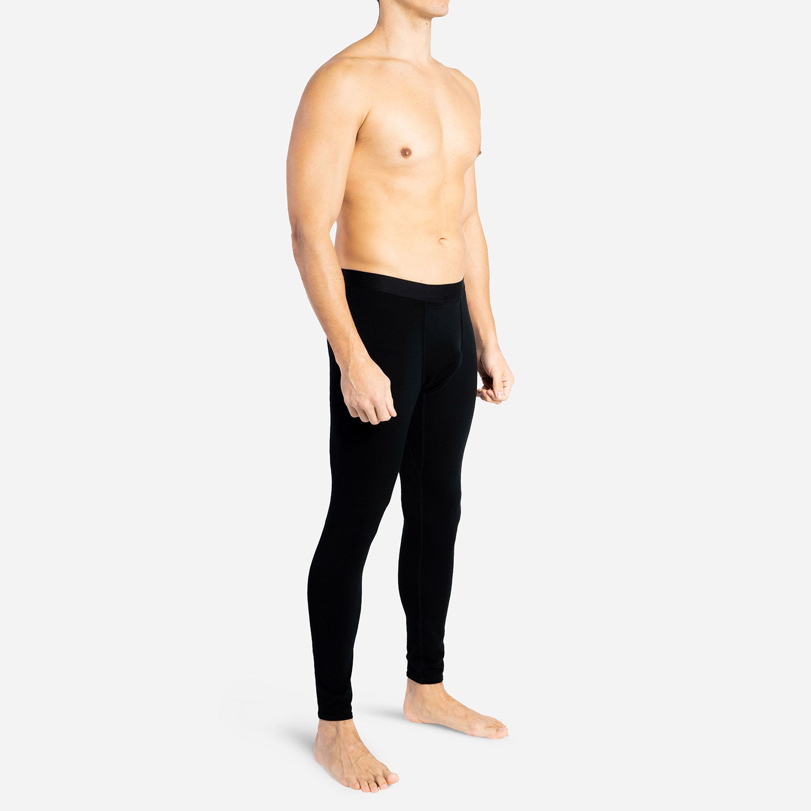 Organic Cotton Thermal Leggings - Baselayers - Black / S