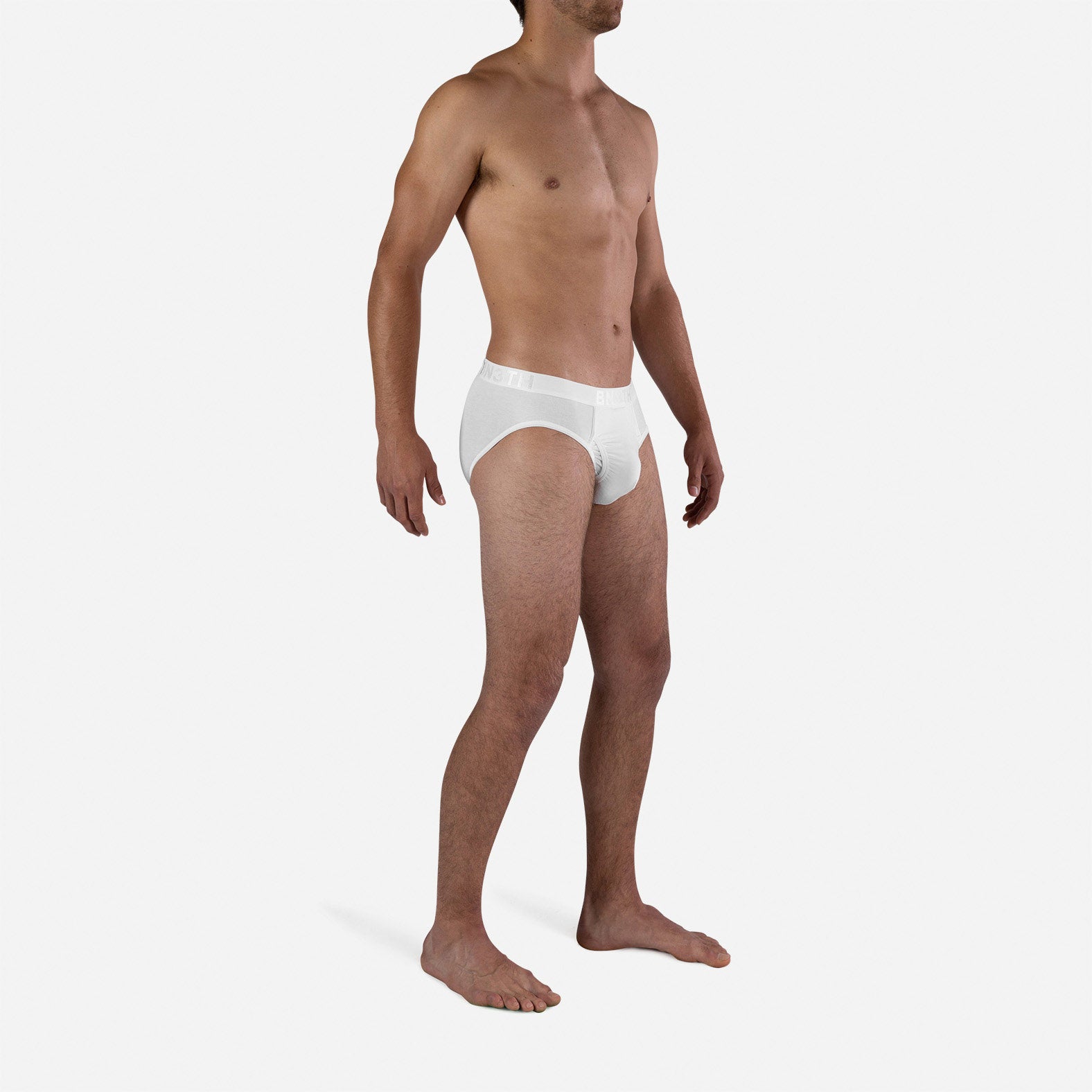 Classic Icon Brief With Fly: White