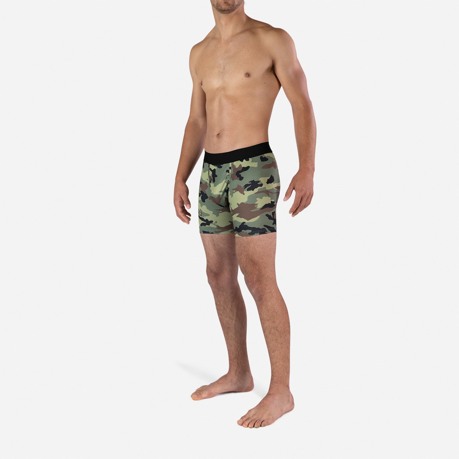 Pro Agua X Boxer Brief: Oversized Camo Green