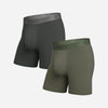 Classic Essentials Boxer Brief : Smoke Green/Fatigue 2 Pack