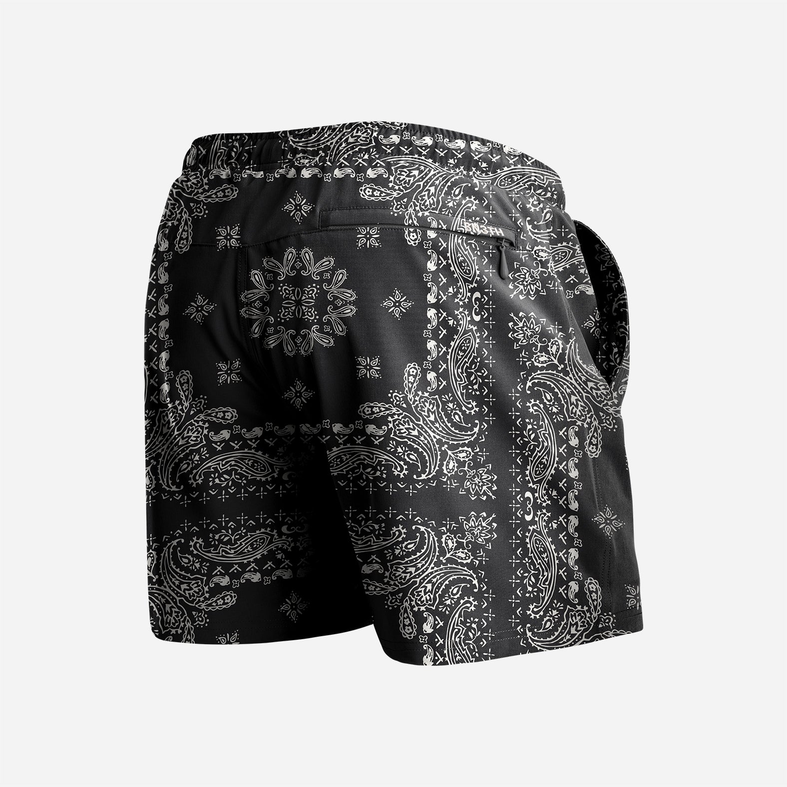 Agua Volley X 2N1 Swim Short 5”: Bandana Black