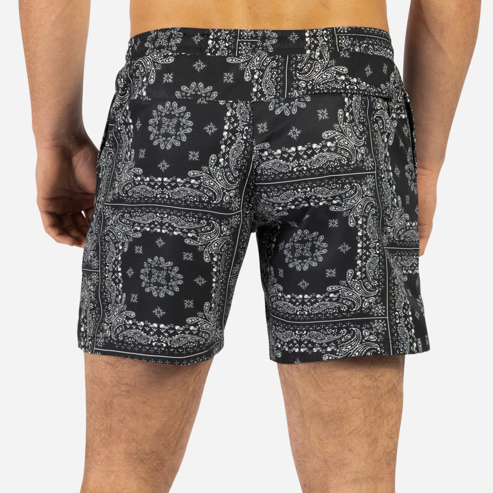 Agua Volley X 2N1 Swim Short 5”: Bandana Black