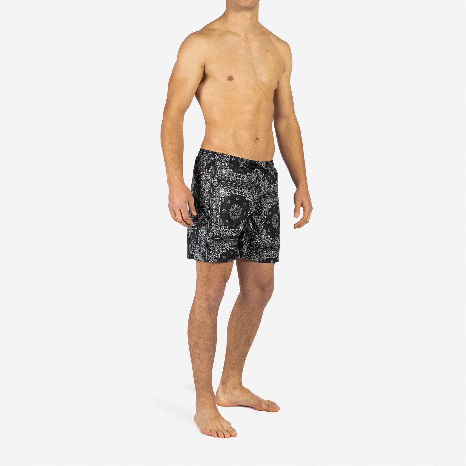 Maillot de bain rayé bleu et blanc, T. 104 + brassards (Neuf avec Maillot de bain rayé bleu et blanc, T. 104 + brassards (Neuf avec