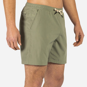 Agua Volley X 2N1 Swim Short 7”: Pine