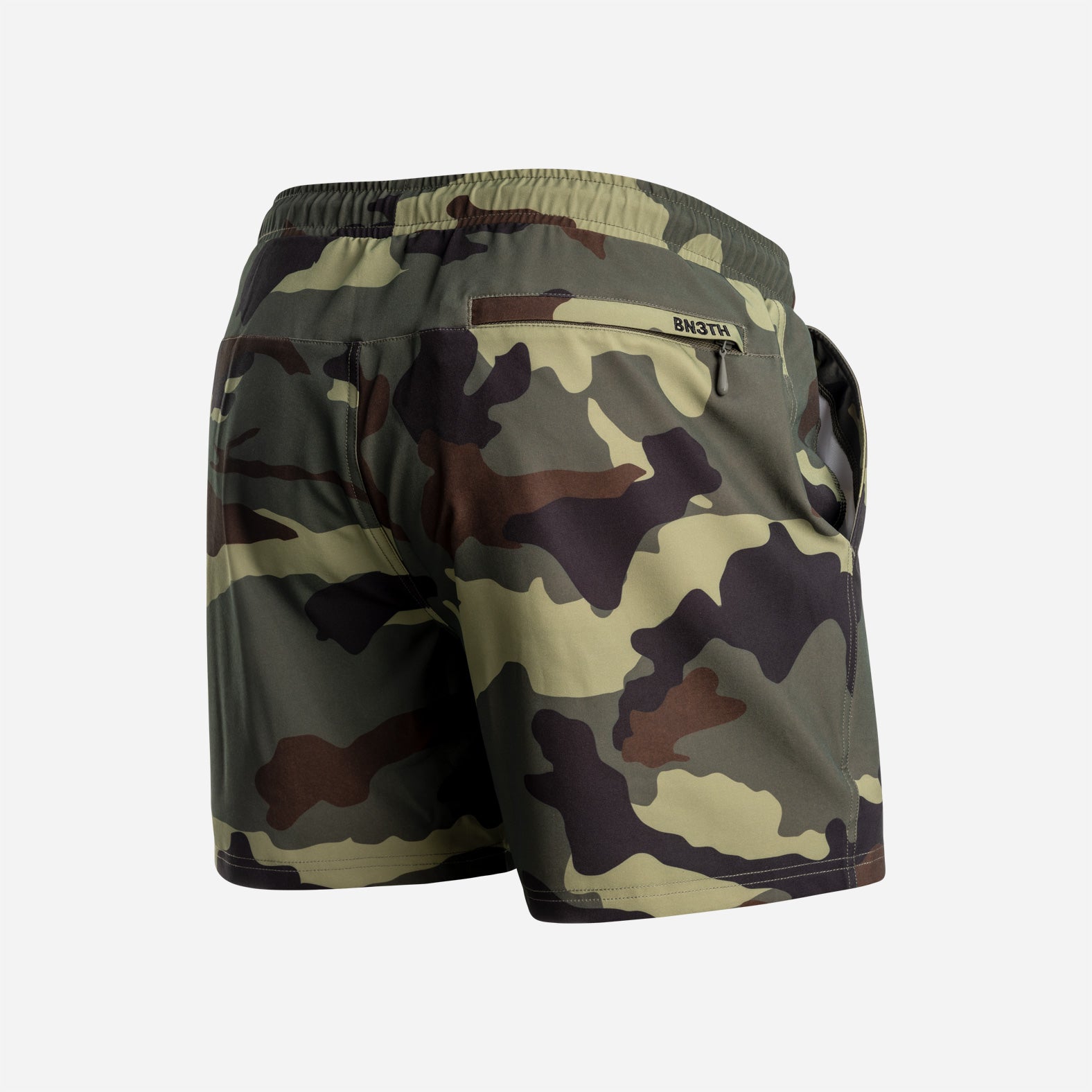 Agua Volley X 2N1 Swim Short 5”: Camo Green