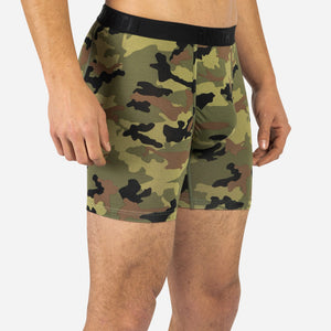 Classic Icon Boxer Brief: Camo Green