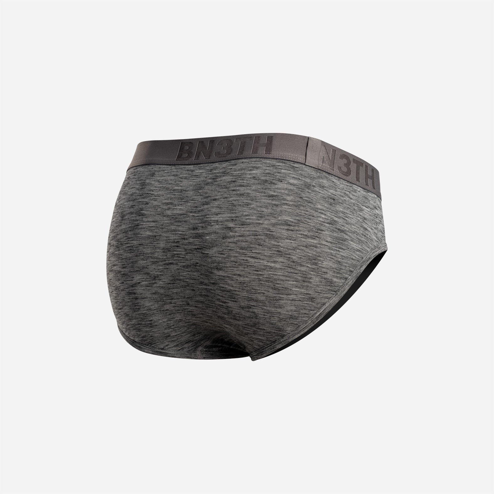 CLASSIC BRIEF WITH FLY: HEATHER CHARCOAL