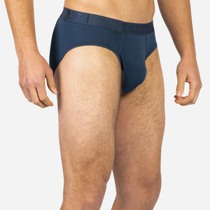 Classic Icon Brief With Fly: Navy