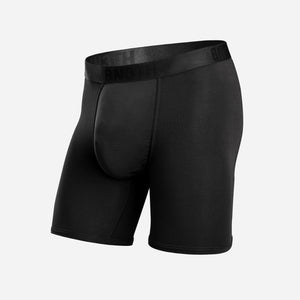 CLASSIC BOXER BRIEF WITH FLY: BLACK