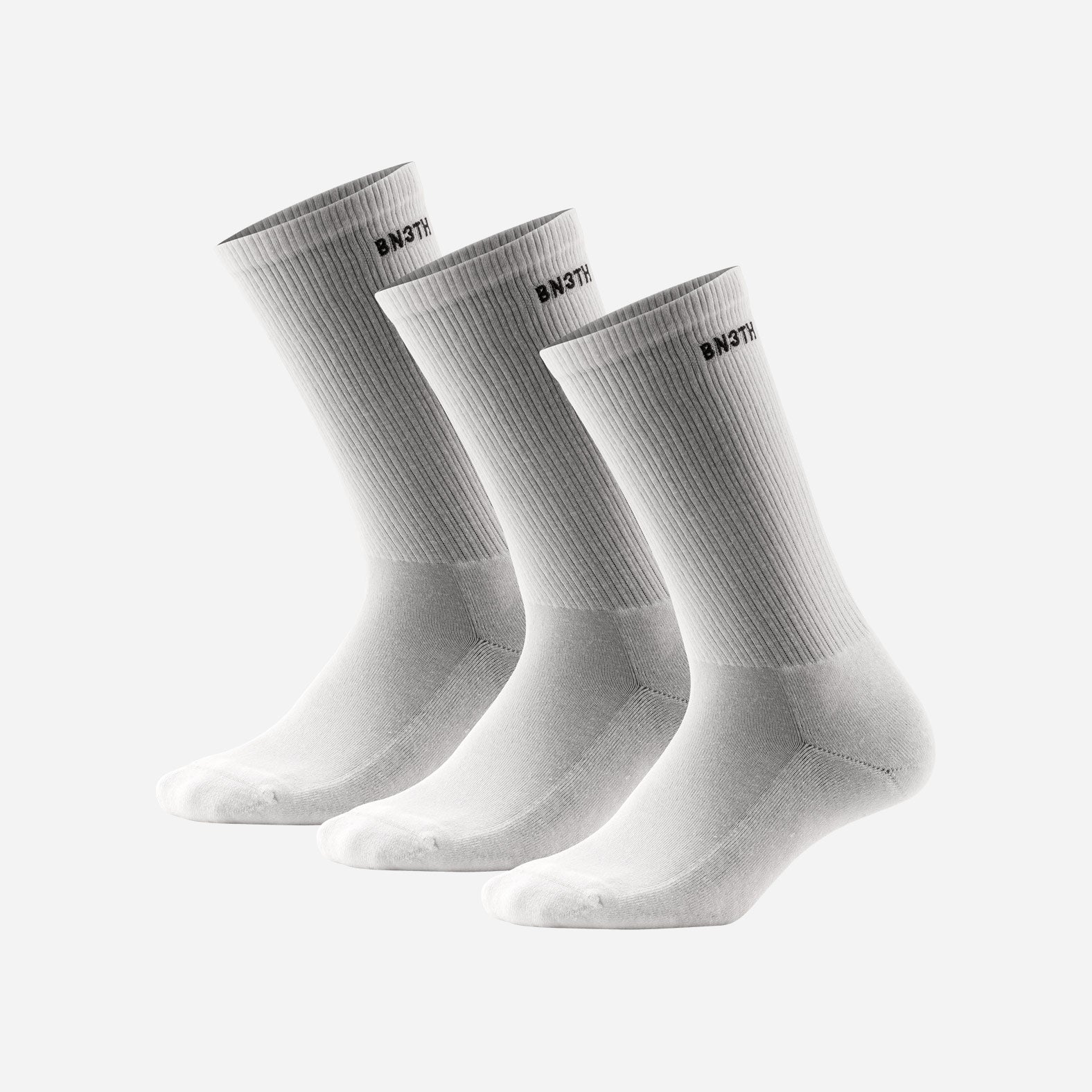 Classic Crew Sock: White 3 Pack