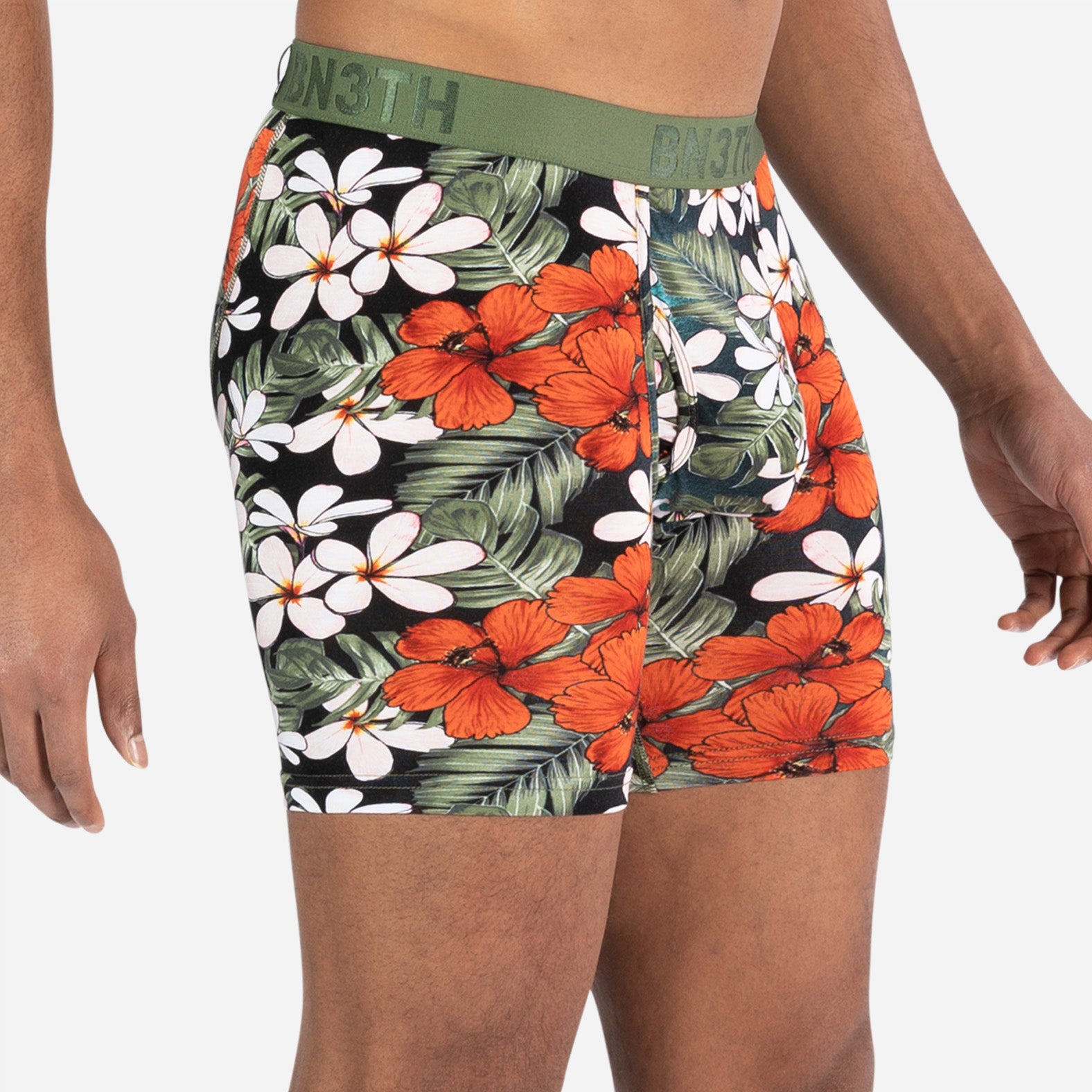 Classic Icon Boxer Brief With Fly: Hibiscus Paradise Indo