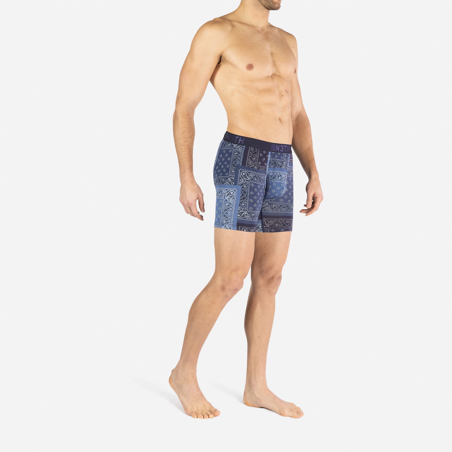 Classic Icon Boxer Brief With Fly: Cowboy Bandana Navy