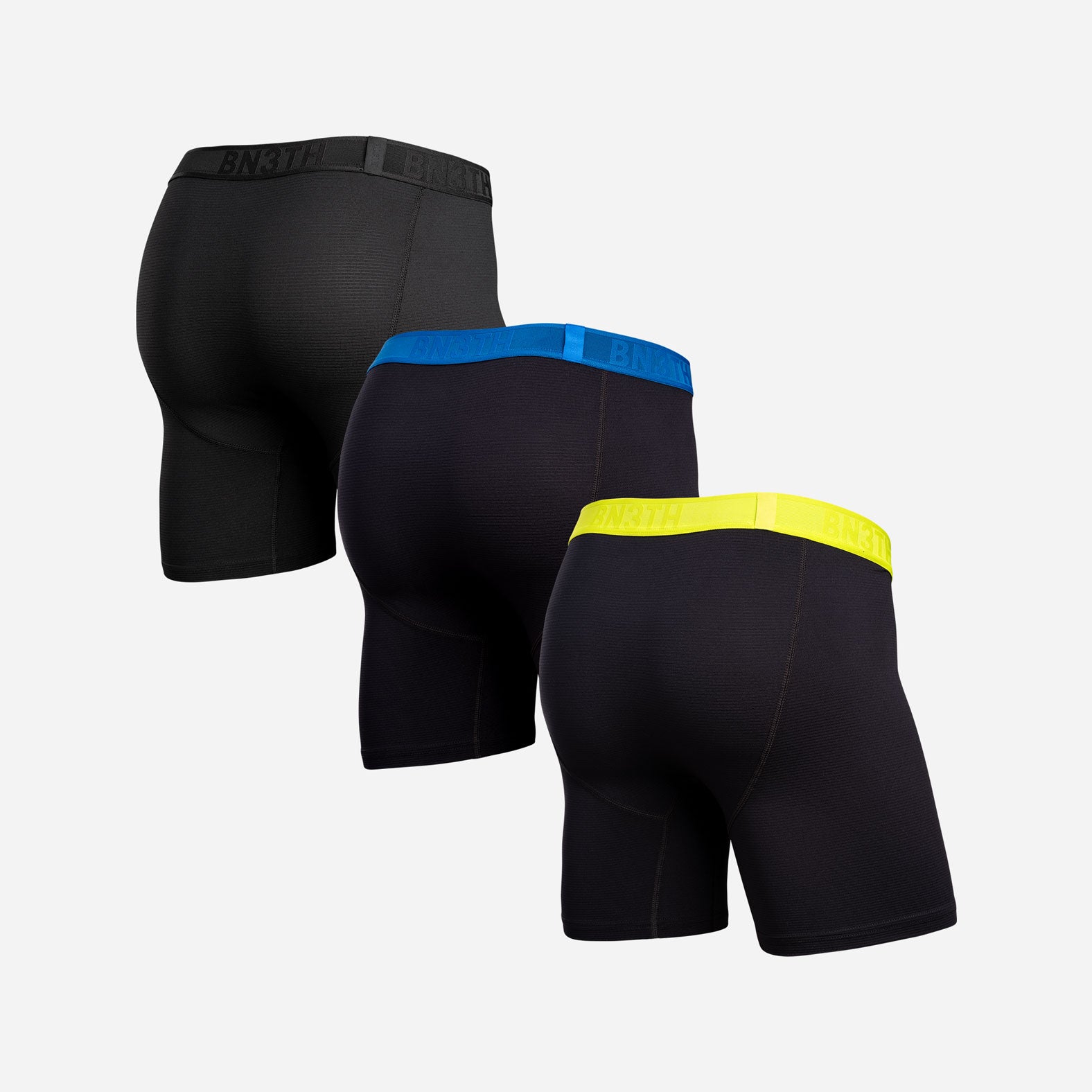 Pro Flex Boxer Brief: Black/Skydiver/Acid Lime  3 Pack| BN3TH Underwear