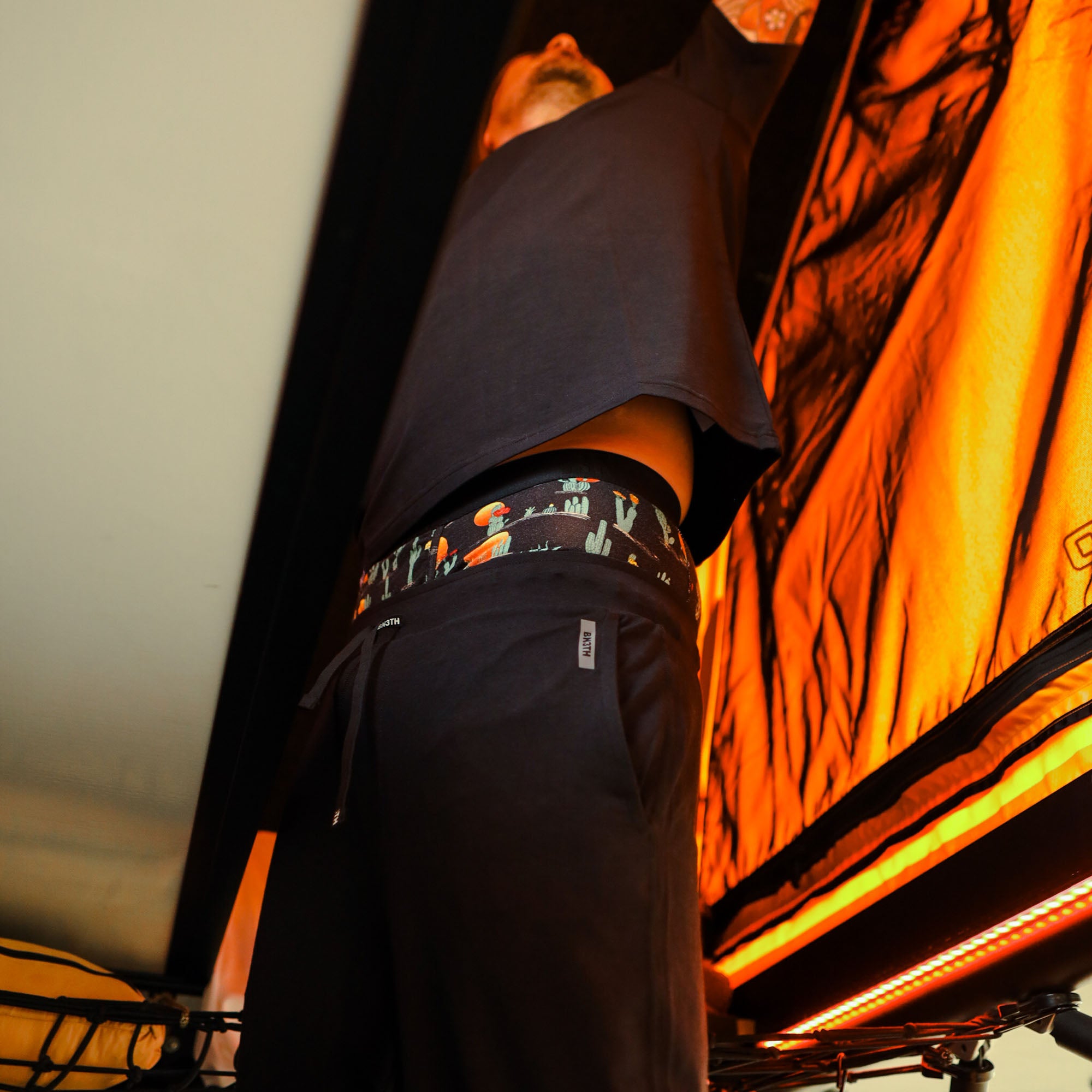 Classic Icon Boxer Brief : Cacti Black