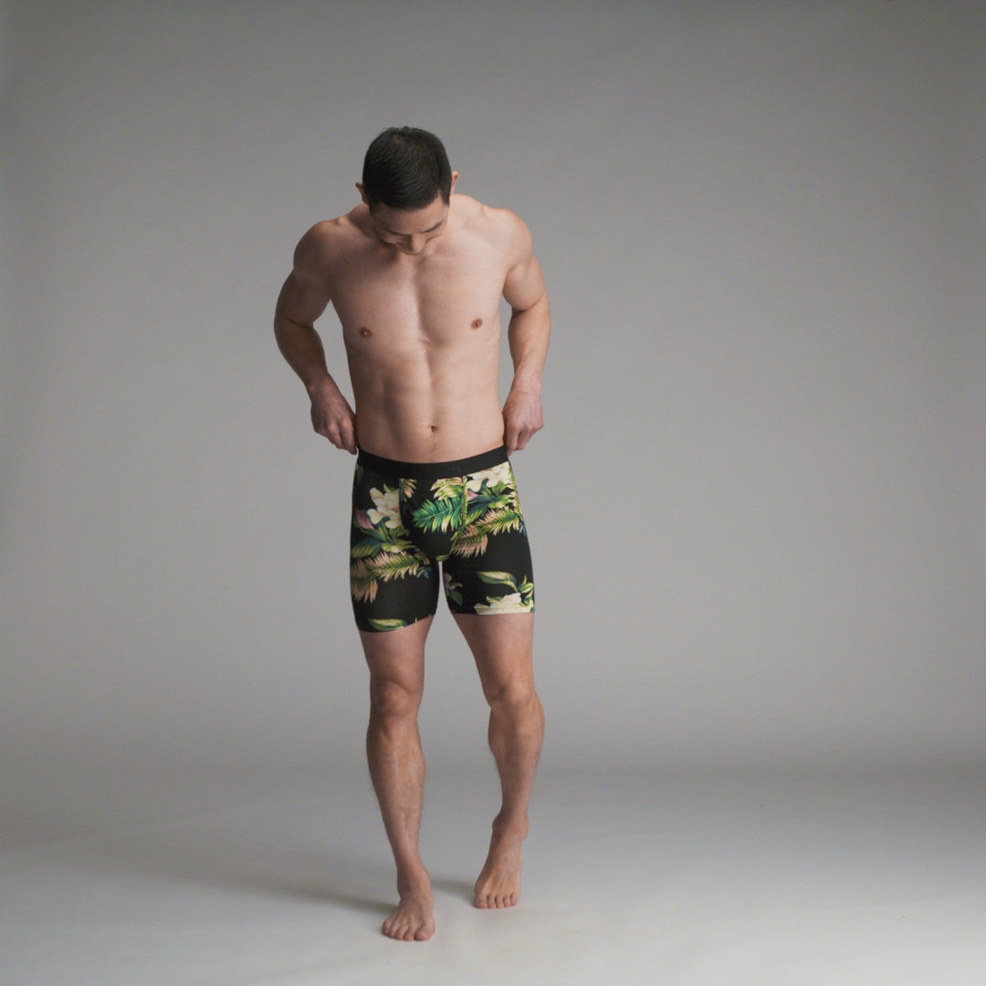 Classic Icon Boxer Brief:  Magnolia - Black from BN3TH Underwear
