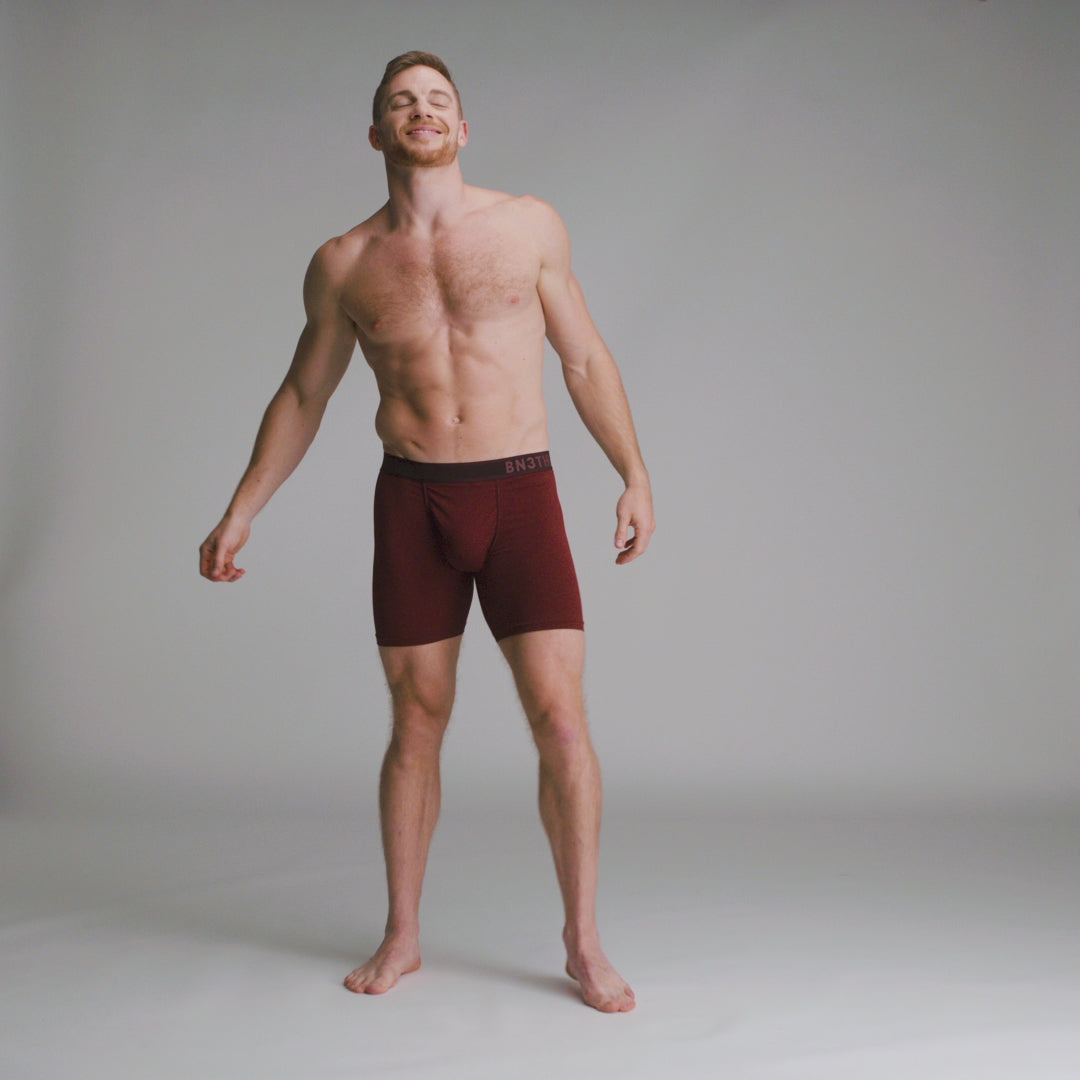 BN3TH Pro Ultra Performance Underwear Boxer Brief: Pomegranate Red