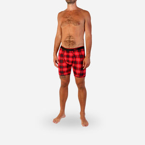 CLASSIC BOXER BRIEF: FIRESIDE PLAID RED