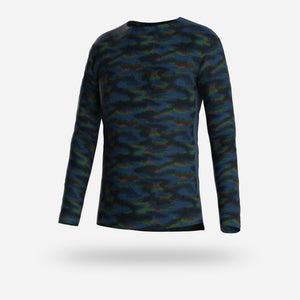 PRO LONG SLEEVE: HEX CAMO NAVY